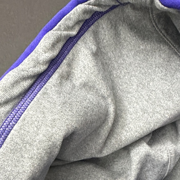 Under Armour Storm Semi Fitted Purple Blue and Gray Logo Hoodie - Picture 10 of 12